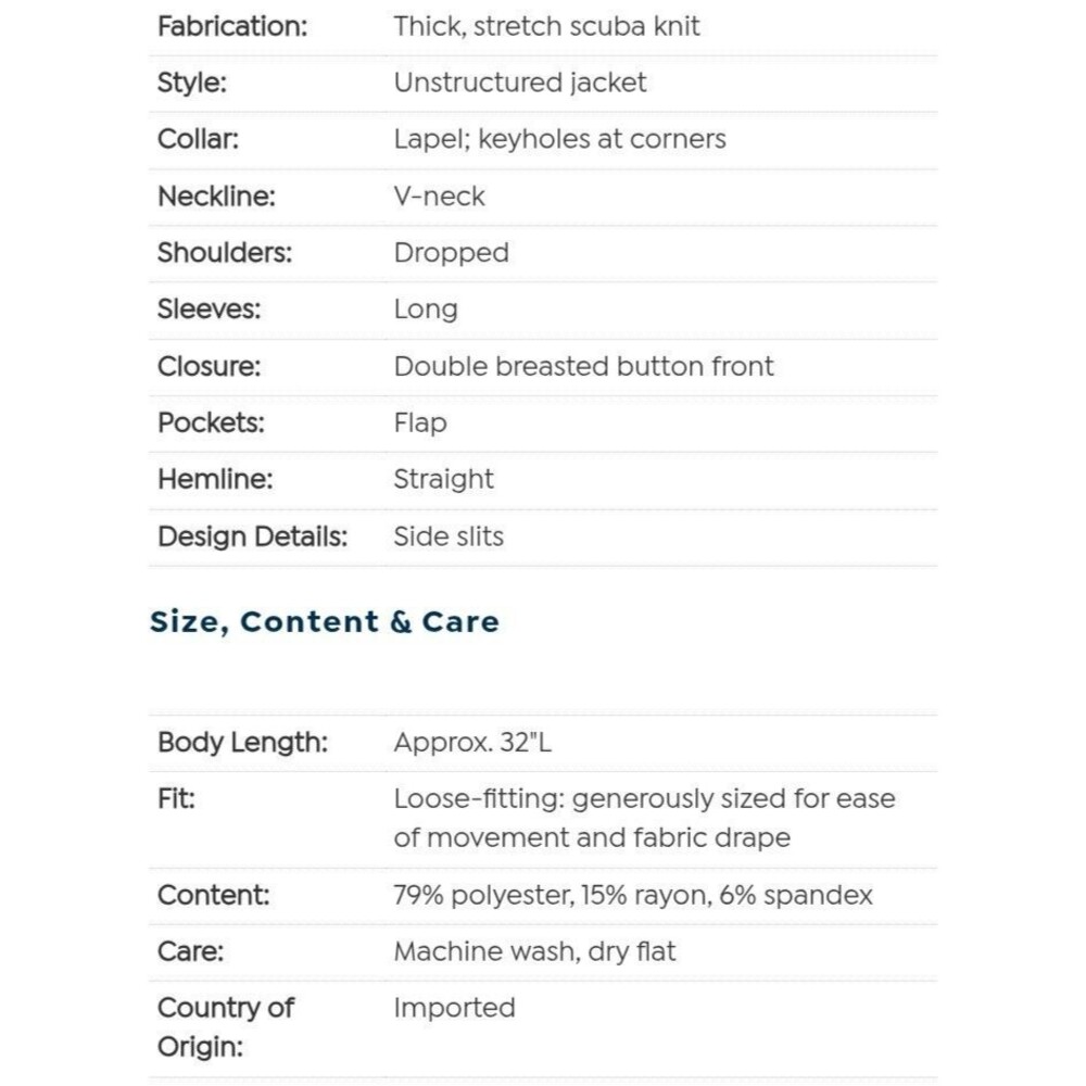 WynneLayers Smooth Operator Unstructured Knit Jac… - image 8